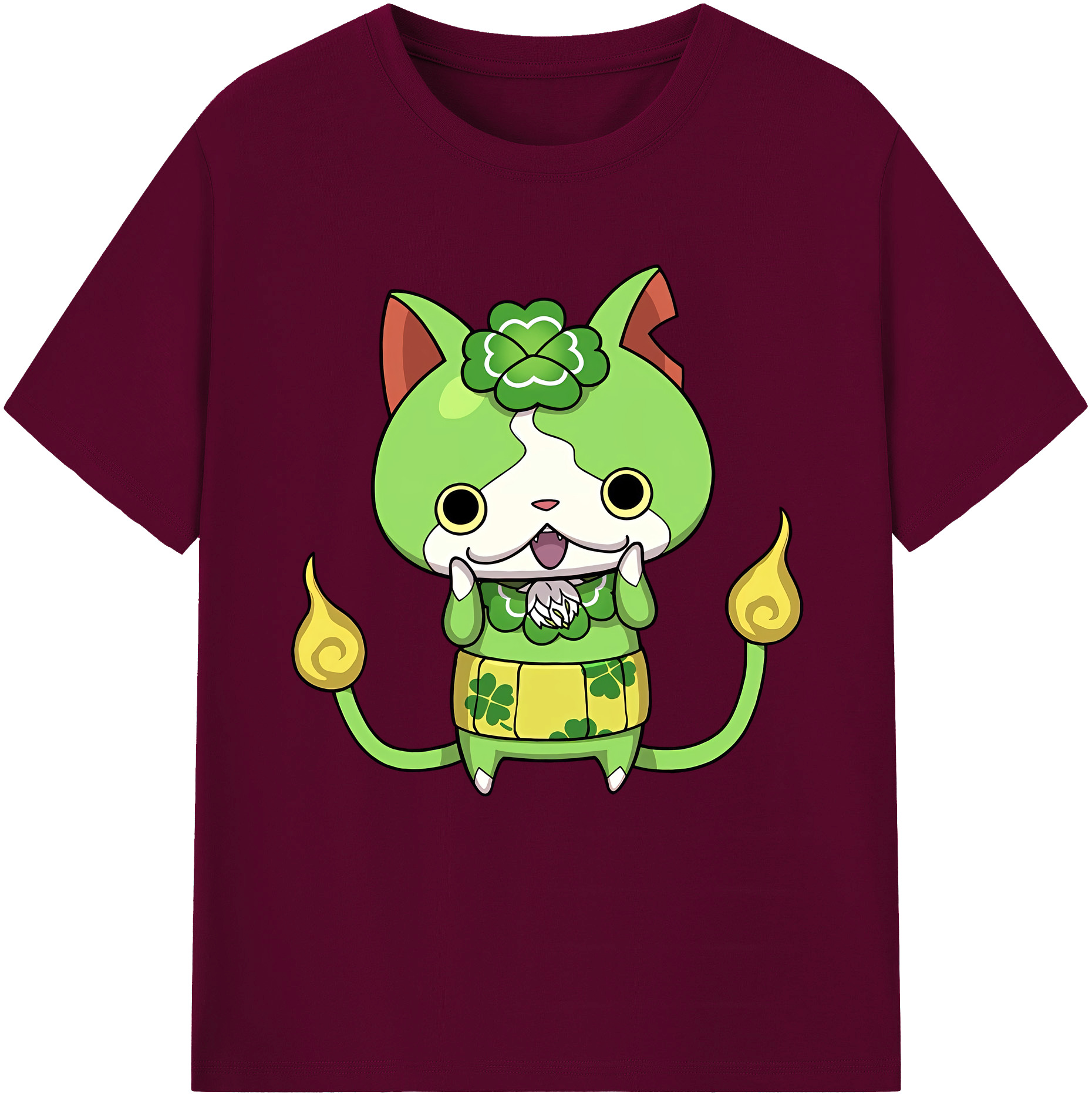 （画像用） 妖怪ウォッチ Yo-kai Watch レディースカジュアルプリントTシャツ（綿100％）